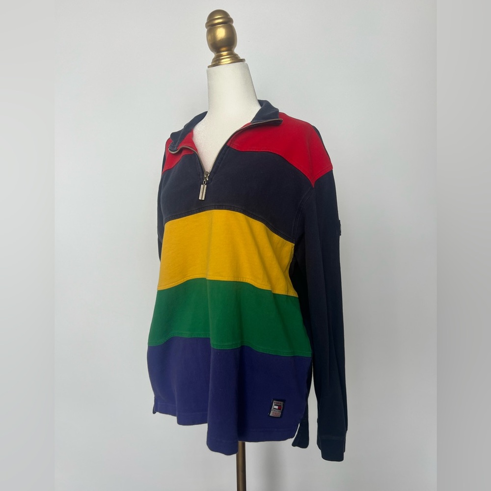Colorful Color Block Tommy Hilfiger Sweater